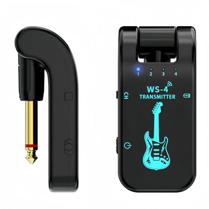 2.4G Wireless Guitar System - Rechargeable Guitar Transmitter & Receiver for Electric Guitar & Bass, Plug & Play, Low Latency Beauty World Shop
