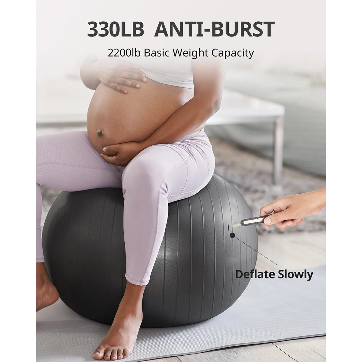 Yoga Ball Balance Ball Pilates Accessories Home Fitness Equipment Pregnant Women Rehabilitation Exercise Yoga Ball 55/65/75/85cm Beauty World Shop