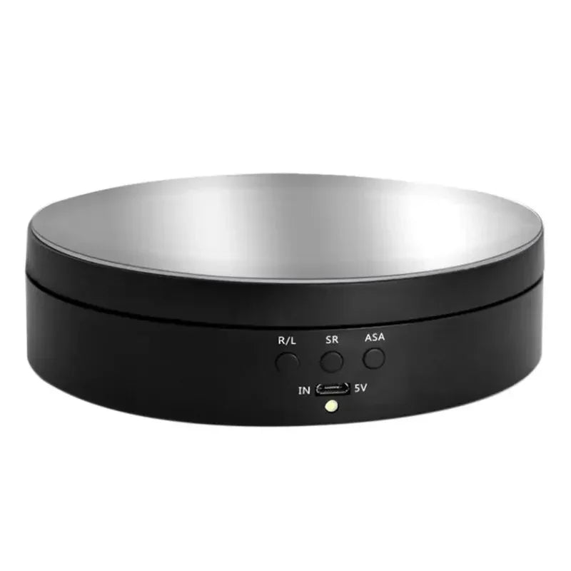 7.87 Inch 360 Degree Electric Rotating Stand with Remote Control for Jewelry Display,Photography and Video,3-position Adjustment Beauty World Shop