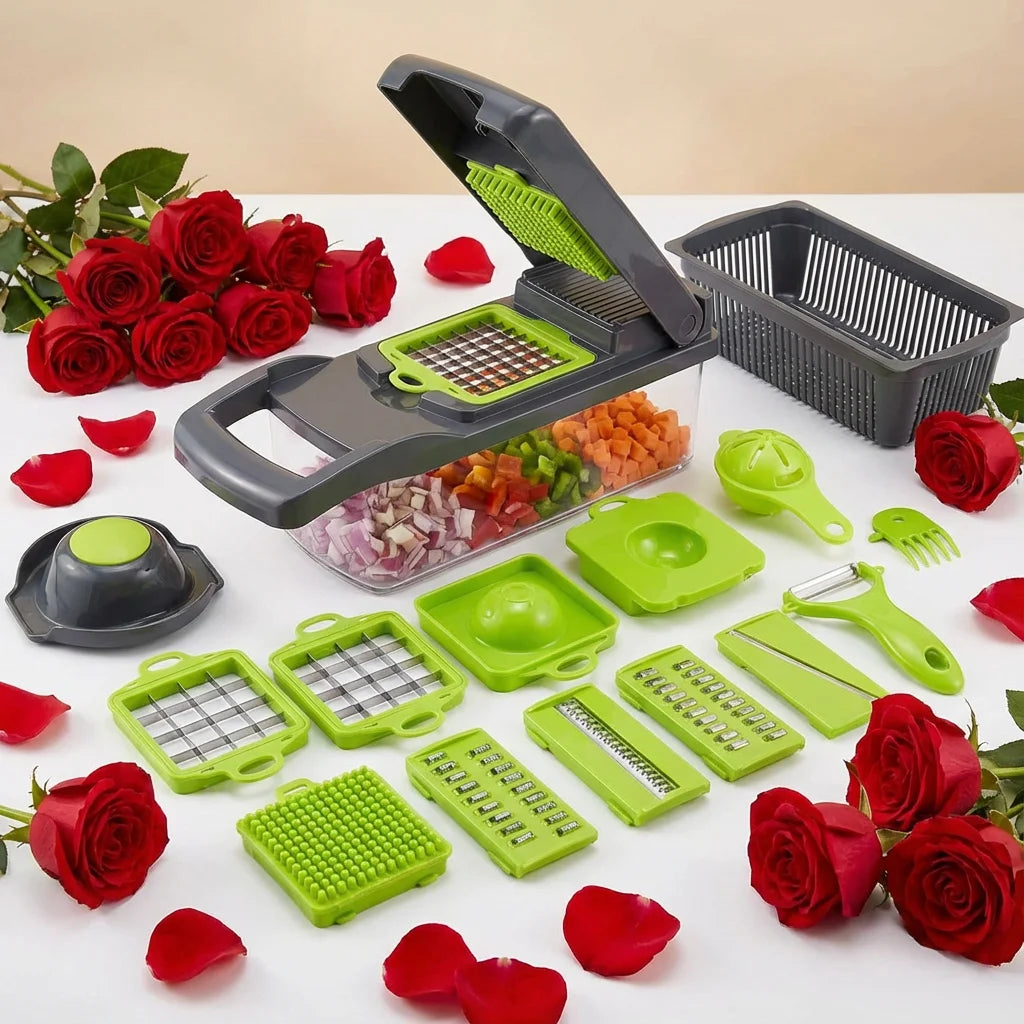 Valentine's Gift Safe Hand Guard Vegetable Cutter, for Cooking Together. 33x12cm, Shows Your Care Beauty World Shop