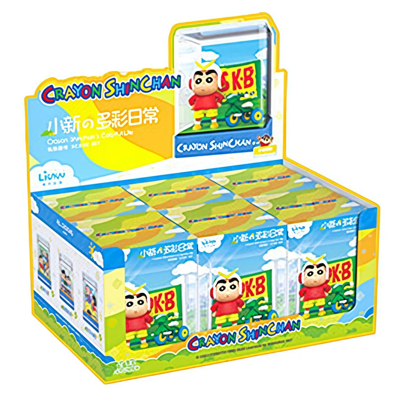 Crayon Shin-Chan Action Kamen‌ Kazama Tōru Bochan Anime Figure Model Doll Colorful Daily Iife Micro Scene Blind Box Toys Gifts Beauty World Shop