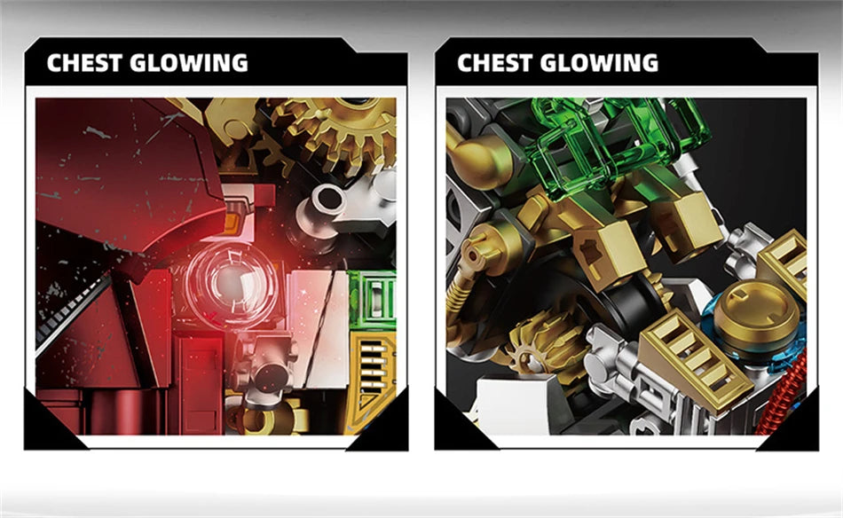 Variety Iron Heroes Blocks Action Figures Mark Building Sets Buster Mech DIY Brick Collectible Toys for Boys Adult Kids Gifts Beauty World Shop