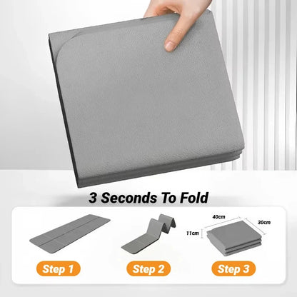 Foldable TPE Yoga Mat: Eco Friendly, Double Sided Non-slip, Folding Travel Fitness Mat for Yoga, Pilates & Floor Workouts Beauty World Shop