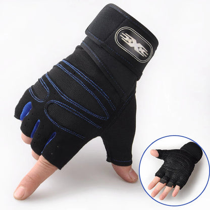 1Pair Gym Gloves for Men Women Fitness Weight Lifting Wristband Gloves Training Sports Exercise Cycling Glove Shockproof Beauty World Shop