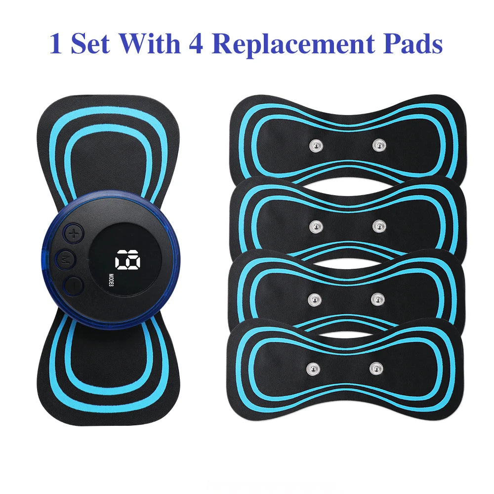 Mini Portable EMS Neck Massager Electric Neck Stretcher For  Cervical Muscle Pain Relief And Shoulder Relaxation Massage Patch Beauty World Shop