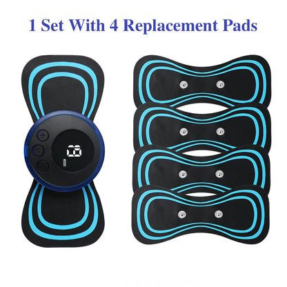 Mini Portable EMS Neck Massager Electric Neck Stretcher For  Cervical Muscle Pain Relief And Shoulder Relaxation Massage Patch Beauty World Shop