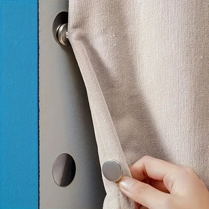 Modern metal magnetic hook, suitable for curtains - easy to install wall mounted magnetic buckle Beauty World Shop