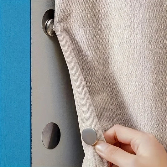 Modern metal magnetic hook, suitable for curtains - easy to install wall mounted magnetic buckle Beauty World Shop