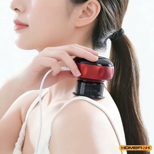 Corded Cupping Massage Device with Heating – For Back, Neck & Arm Scraping & Cupping Beauty World Shop