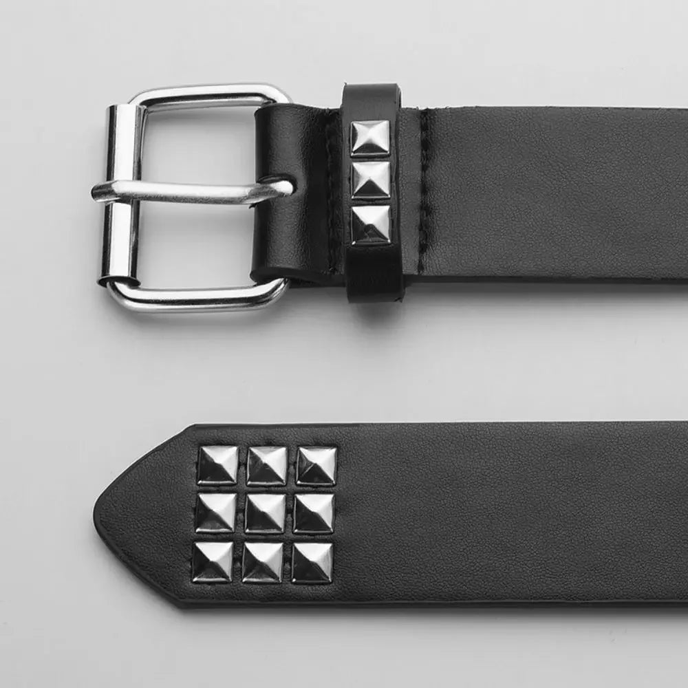 Trend Rivet Belt Heavy Metal Belt Men Women Punk Nightclub Rock Style Belt Jeans Belt Y2K Belt Fashion Decoration Women's Belts Beauty World Shop