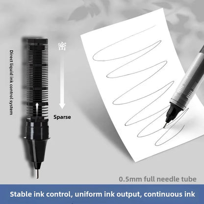 10Pcs High Quality Needle Type Gel Pen Straight Liquid Ballpoint Pens Perfect Kawaii Stationery for School/Office Writing Supply Beauty World Shop