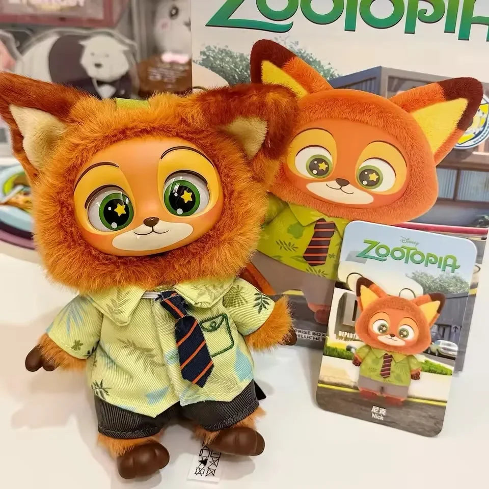 Disney Zootopia Blind Box Nick Judy Vinyl Doll Trendy Surprise Toy Cute Backpack Pendant Children's Birthday Gift Beauty World Shop