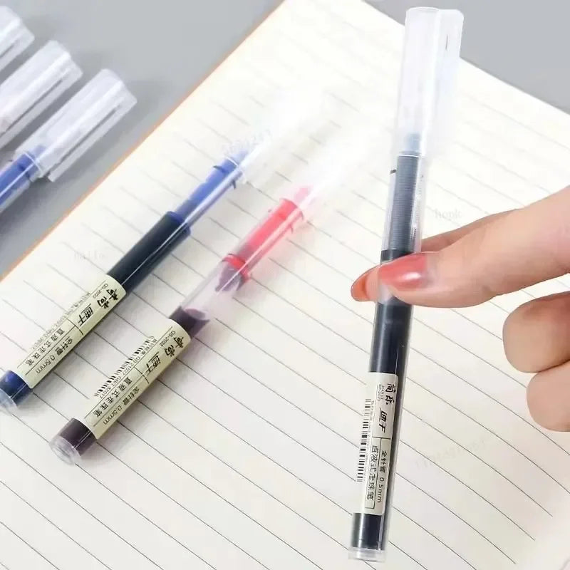 10Pcs/set High Quality Needle Type Gel Pens Straight Liquid Ballpoint Pen Kawaii Stationery School Office Supplies Writing Beauty World Shop
