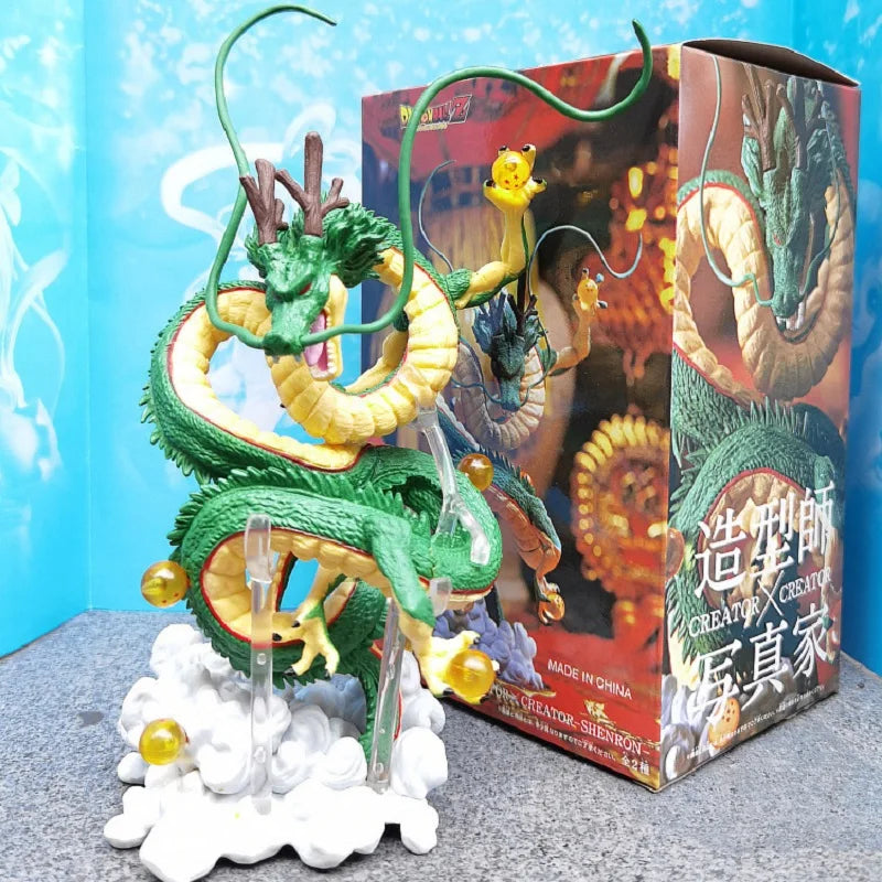 Creator X Creator Dragon Ball Shenron Green With Cloud Anime Action Figure Collection Model PVC Doll Toy Gift Decoration QY Beauty World Shop