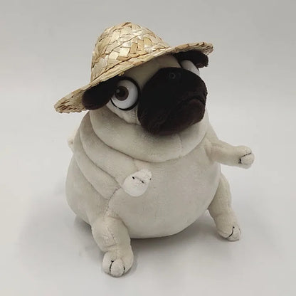 kawaii Plush Toys 15cm dog the Elf Fat Pug Sitting Pug Dogs Toy Stuffed Dolls for Kids Children Birthday Gift Dolls Beauty World Shop