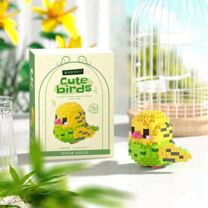Kawaii Cute Bird Small Building Blocks Set Creative Educational Building Toys For Boys Girls Toys Suitable For Decorate Beauty World Shop