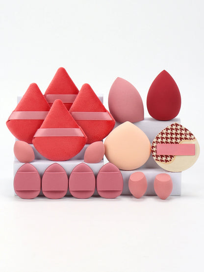 Cat Powder Cotton Candy 16-Piece Set 2 Makeup Eggs & 4 Mini Makeup Eggs & 2 Cotton Candy Powder Puff & 4 Powder Puff & 4 Mini C Beauty World Shop