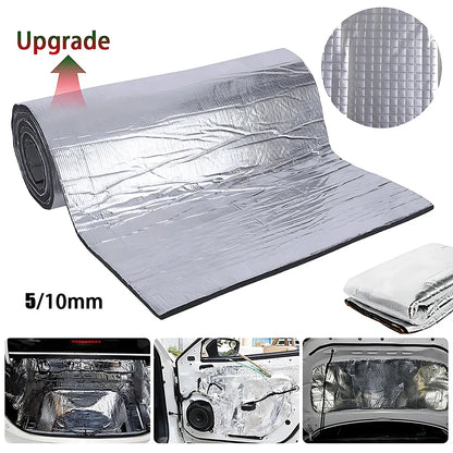 Sound Deadener Mat Auto Acoustic Thermal Mat Sound Proof Wall Panels Car Deadening Noise Insulation Mats for Car 5/10mm 200x50cm Beauty World Shop