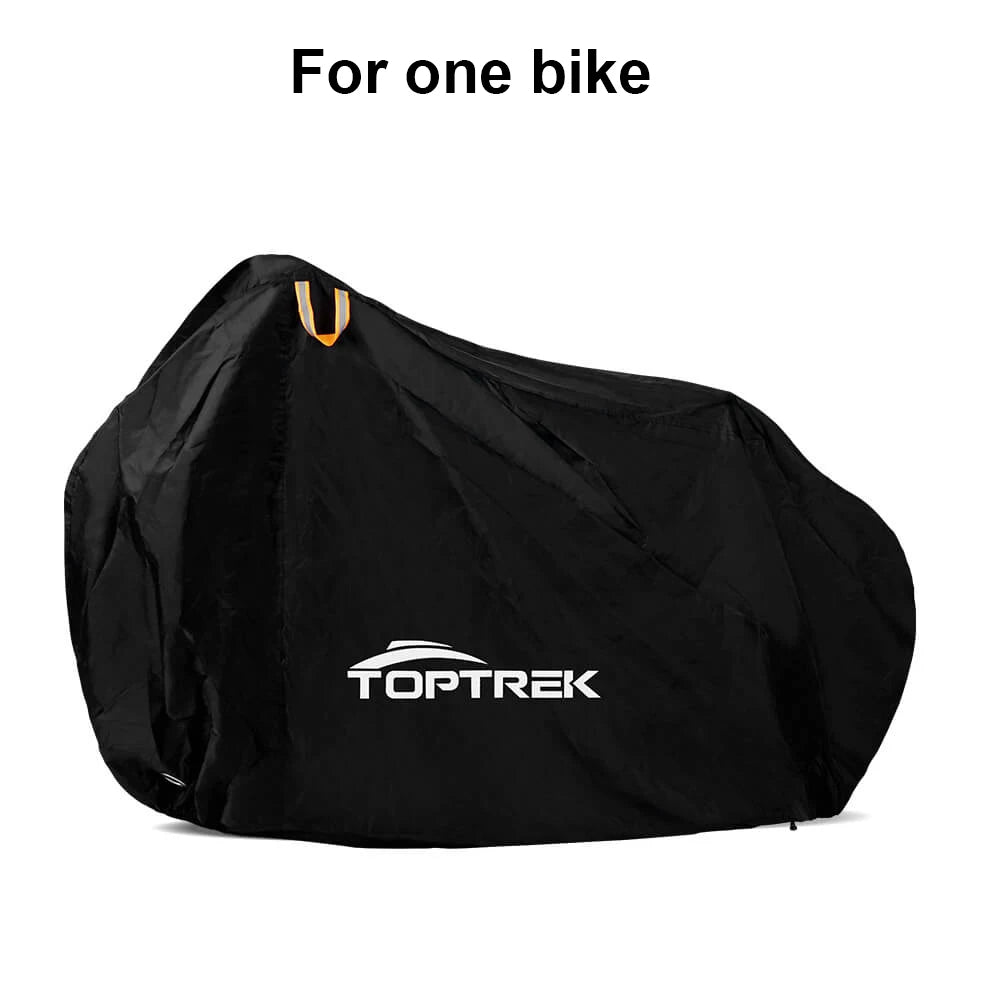Toptrek Bike Cover 210D Oxford Outdoor Storage Waterproof & Anti-UV Bicycle Cover with Waterproof Membrane for Two Bicycles Beauty World Shop