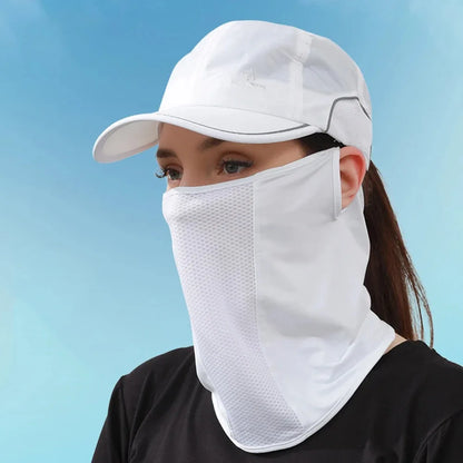 Unisex UV Protection Outdoor Neck Wrap Cover Sports Sun Proof Bib Ice Silk Mask Face Cover Neck Wrap Cover Sunscreen Face Scarf Beauty World Shop