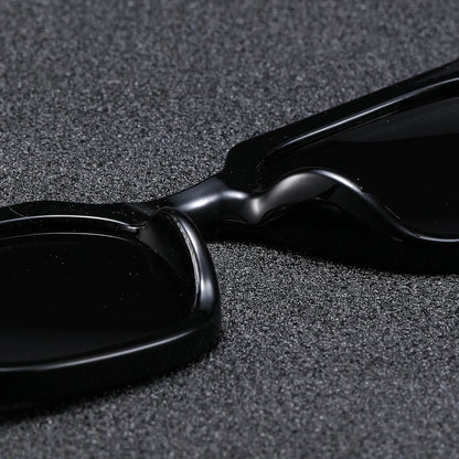 1Pc Men's Fashion Glasses New Trendy Square Frame Retro Rivet Y2K Music Festival Cool Street Style Decoration Suitable for Daily Beauty World Shop