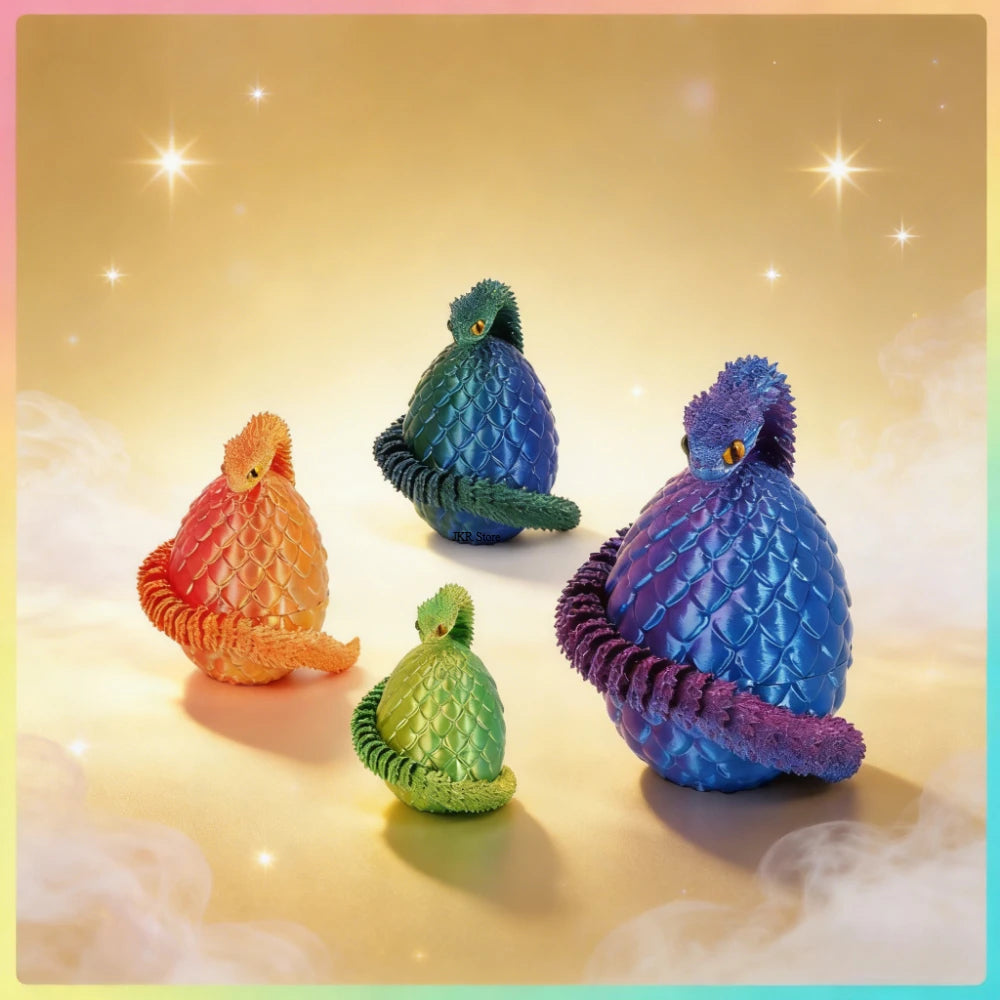 3d Printed Toys Home Decoration Desktop Decorations Anime Figures Articulating Home Decor Items 3D Printing Snake Eggs Rotating Beauty World Shop