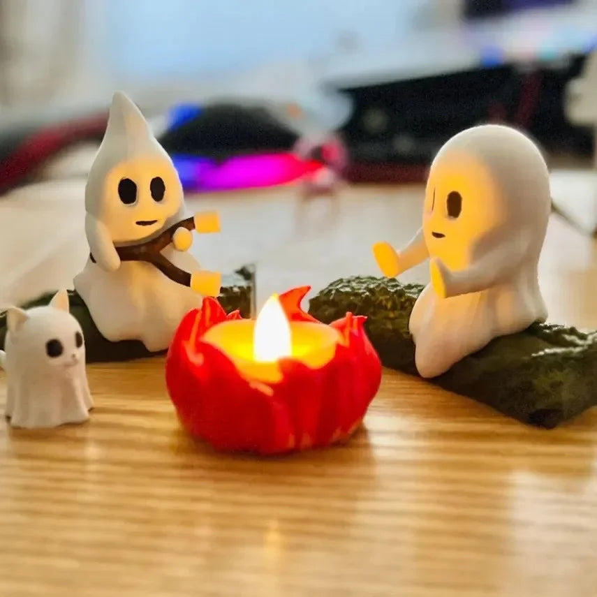 1 Set Halloween Ghost Campfire Decor Spooky Outdoor Party Haunted House Props Scary Backyard Scene Gathering Decoration Gift Beauty World Shop