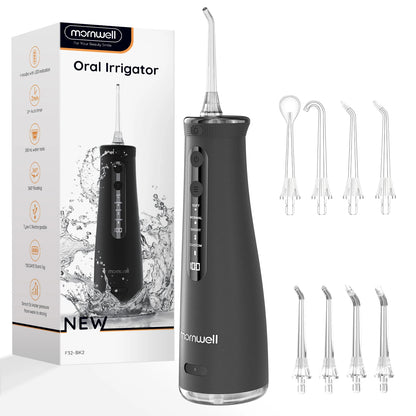 Mornwell 5032 Water Floss Sonic Water Flosser 270ML Tank Oral Teeth Whitening Home Appliance Teeth Cleaner Oral Water Jet Beauty World Shop