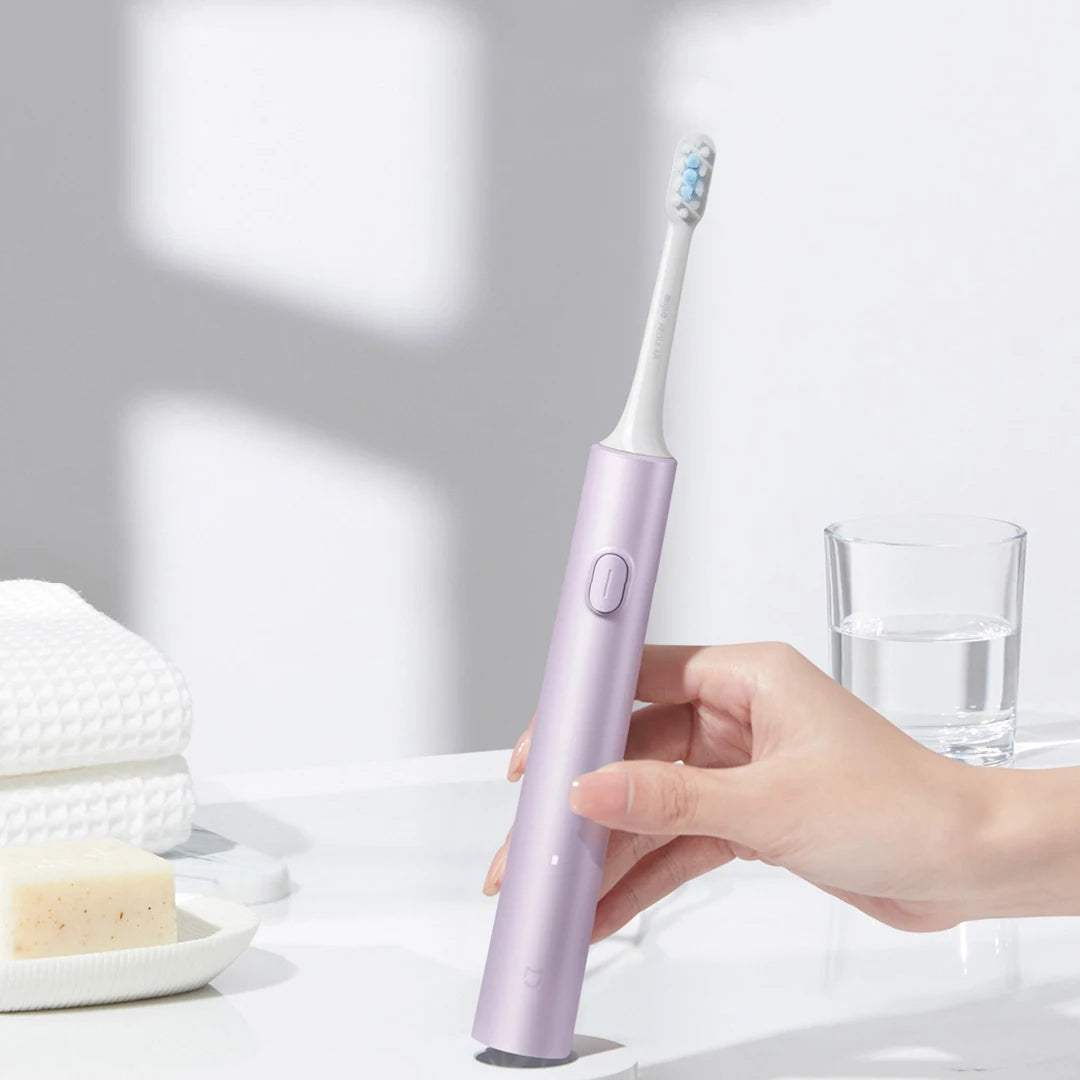 Mijia Sonic Electric Toothbrush T302 3colors 4 Brush Heads IPX8 Water Proof 360° Wireless Charging 4 Modes Cleaning Teeth Beauty World Shop