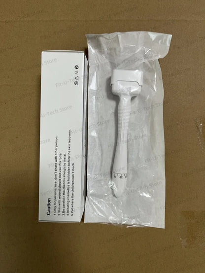 Derma Stamp 140A  Microneedling Face Roller Massager Adjustable Titanium Needle Length Skincare Beard Growth Scalp Hair Beauty World Shop