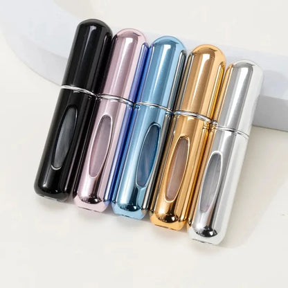 Portable Mini Travel High-end Perfume Bottle Base Refill Bottle Straight Charging Small Sample Perfume Aluminum Material Beauty World Shop