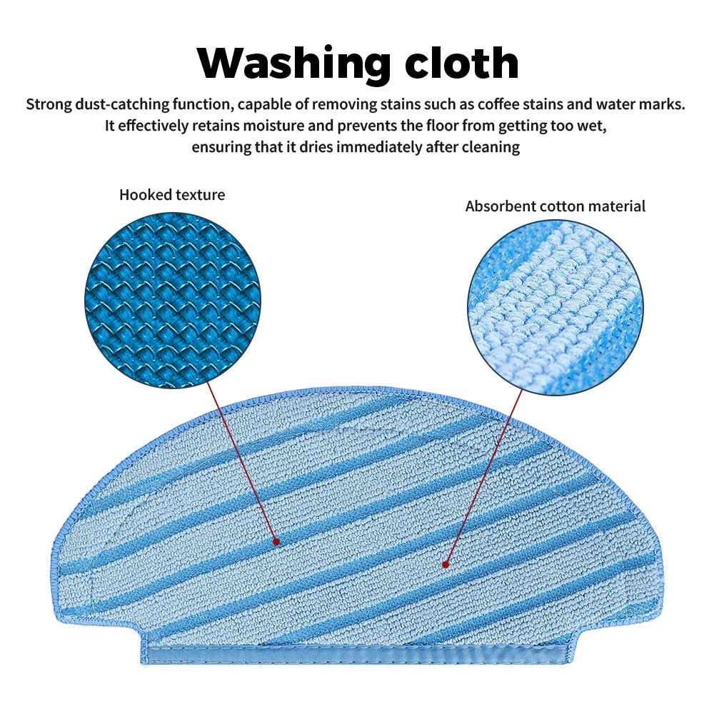 Accessories For ECOVACS Deebot T8 AIVI N8 Pro AIVI N9 N10 N10 Plus Side Brush,Main Brush,  Filter, Dust Bag,Hepa Filter Beauty World Shop