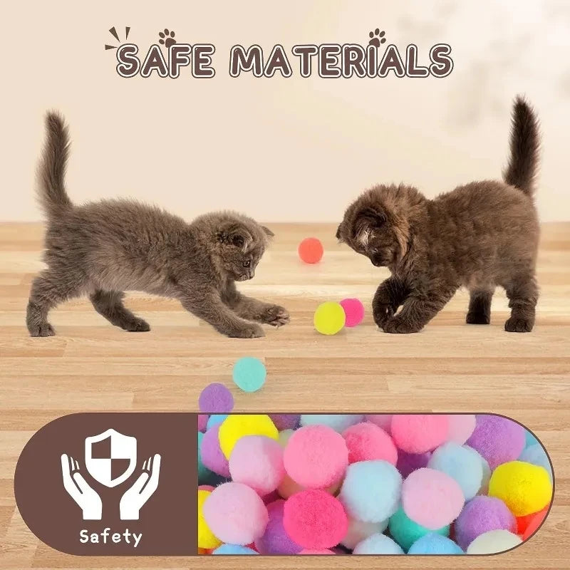 Cat Toys Interactive Launch Training Toy For Pet Kitten Creative Mini Shooting Gun Games Stretch Plush Ball Toys Pet Supplies Beauty World Shop