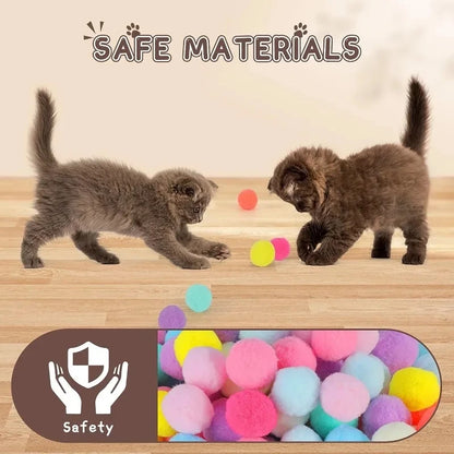 Cat Toys Interactive Launch Training Toy For Pet Kitten Creative Mini Shooting Gun Games Stretch Plush Ball Toys Pet Supplies Beauty World Shop