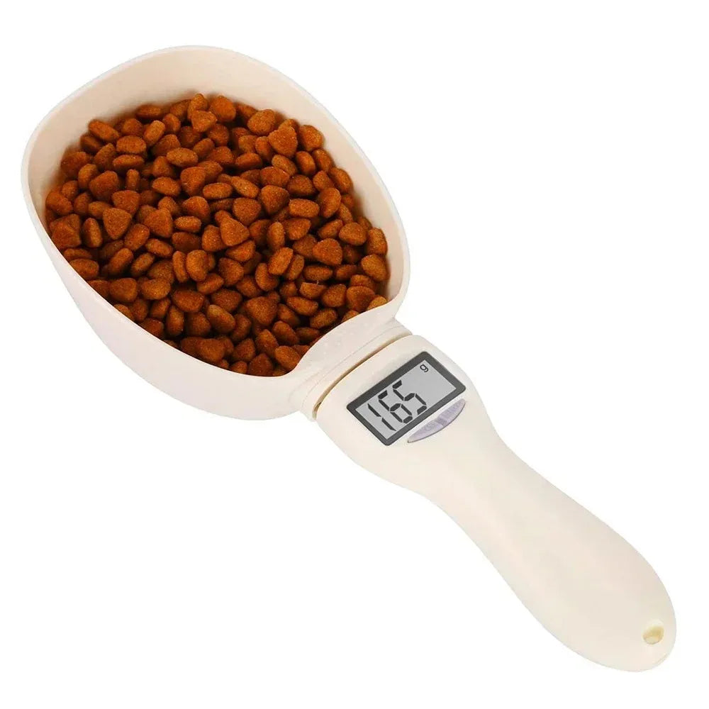 Pet Food Measuring Scoop Electronic Dog Cat Food Measuring Cup Digital Spoon Scale Kitchen Food Scale with LED Display Beauty World Shop