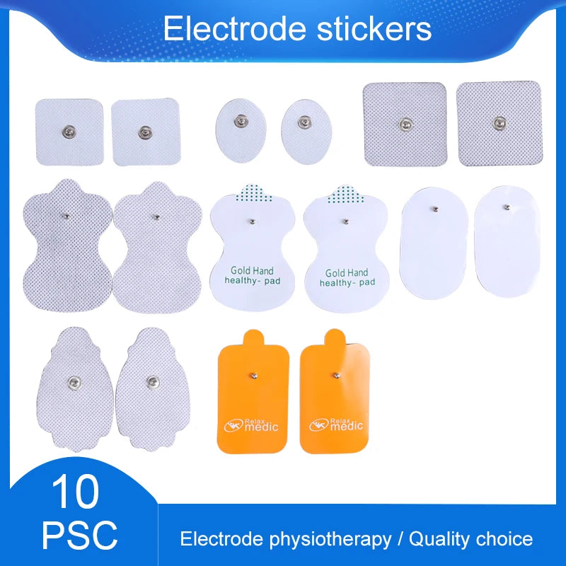 Reusable Self Adhesive Gel Electrode Pads for Tens Acupuncture Physiotherapy Digital Electrode Therapy Machine Pulse Stimulator Beauty World Shop