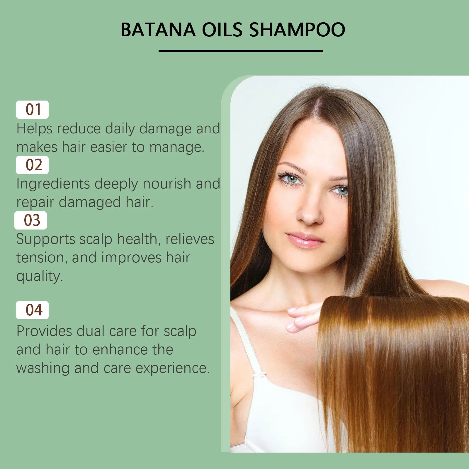 Organic Batana Oil Shampoo Soothing Scalp Intense Repair Batana Nourishing Shampoo with Rosemary Extract for All Hair Types Beauty World Shop