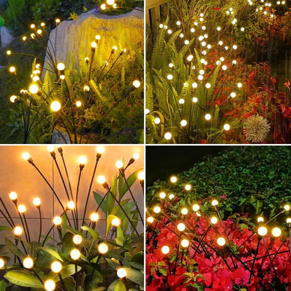 Garden Lights-New Upgraded Solar Powered Firefly Lights Outdoor Waterproof Vibran Garden Lights for Decorationi Beauty World Shop