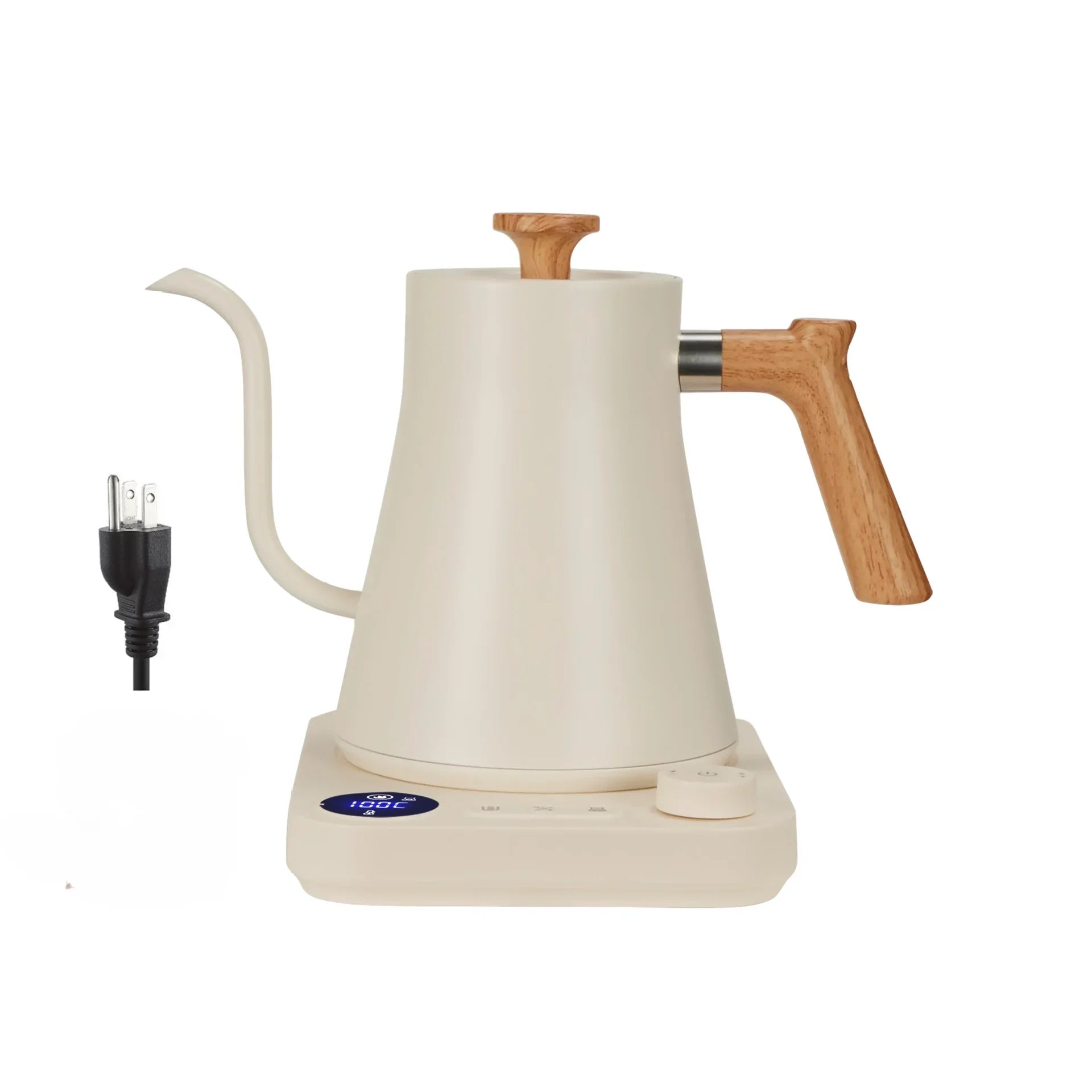 Electric Gooseneck Kettle 900ML Hand Brew Coffee Pot Smart Teapot Temperature Control Pot Rapid Heating Kettle 110v/220v Beauty World Shop