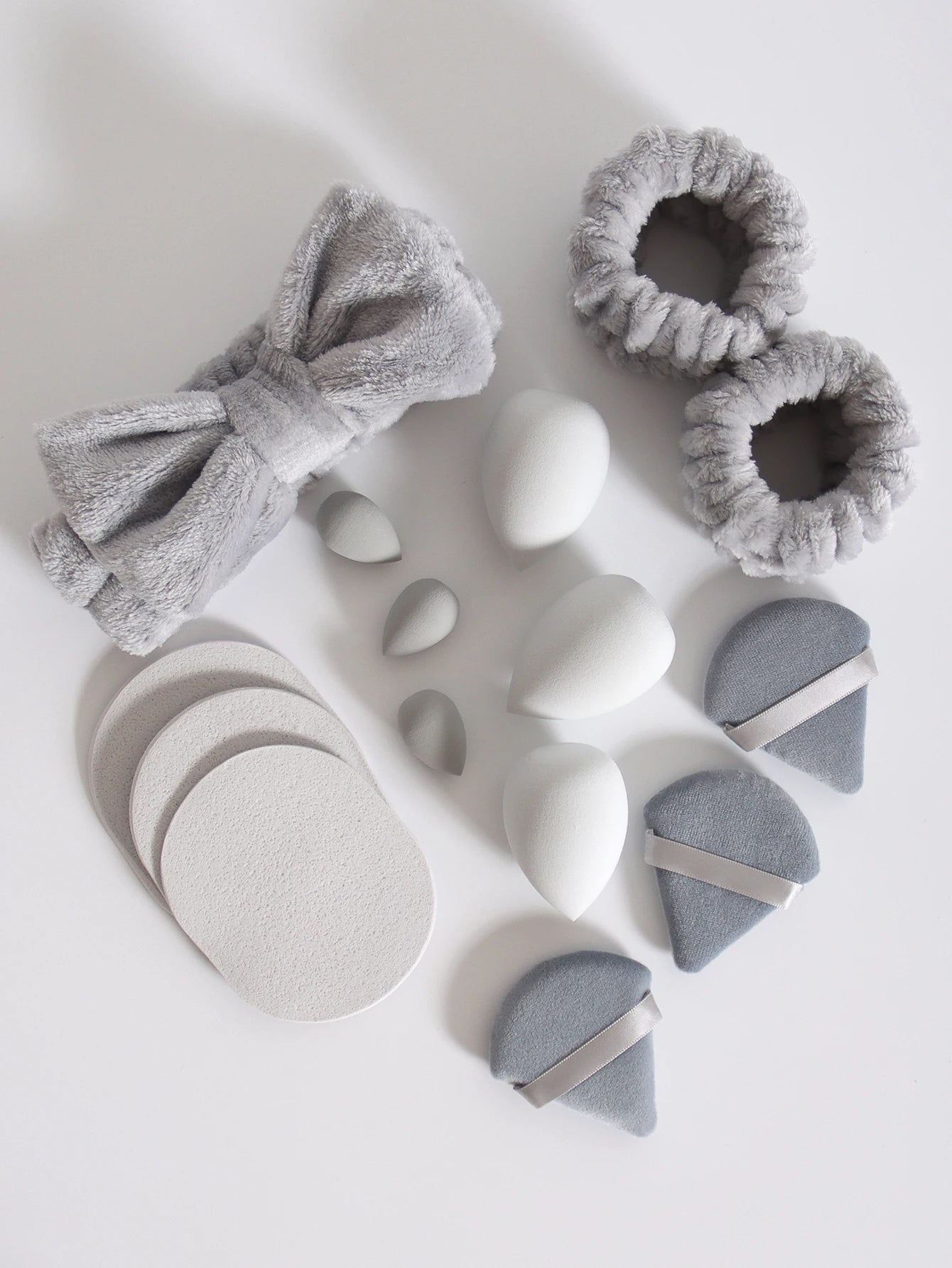 15 件套 Cosmetic Puff Makeup Sponge Blender Beauty Egg Foundation Sponges Puff Wash Face Headband Wristband Make up Accessories Beauty World Shop