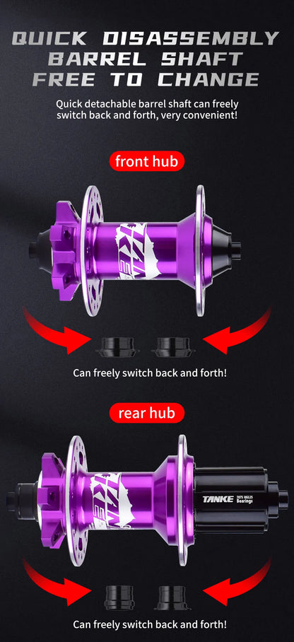 TANKE 120 Click Hub Bearing MTB Hub Front Rear 32 36 Holes Disc Brake Bicycle Hubs 7 8 9 10 11 12 Speed Quick Release 6 Pawl Hub Beauty World Shop