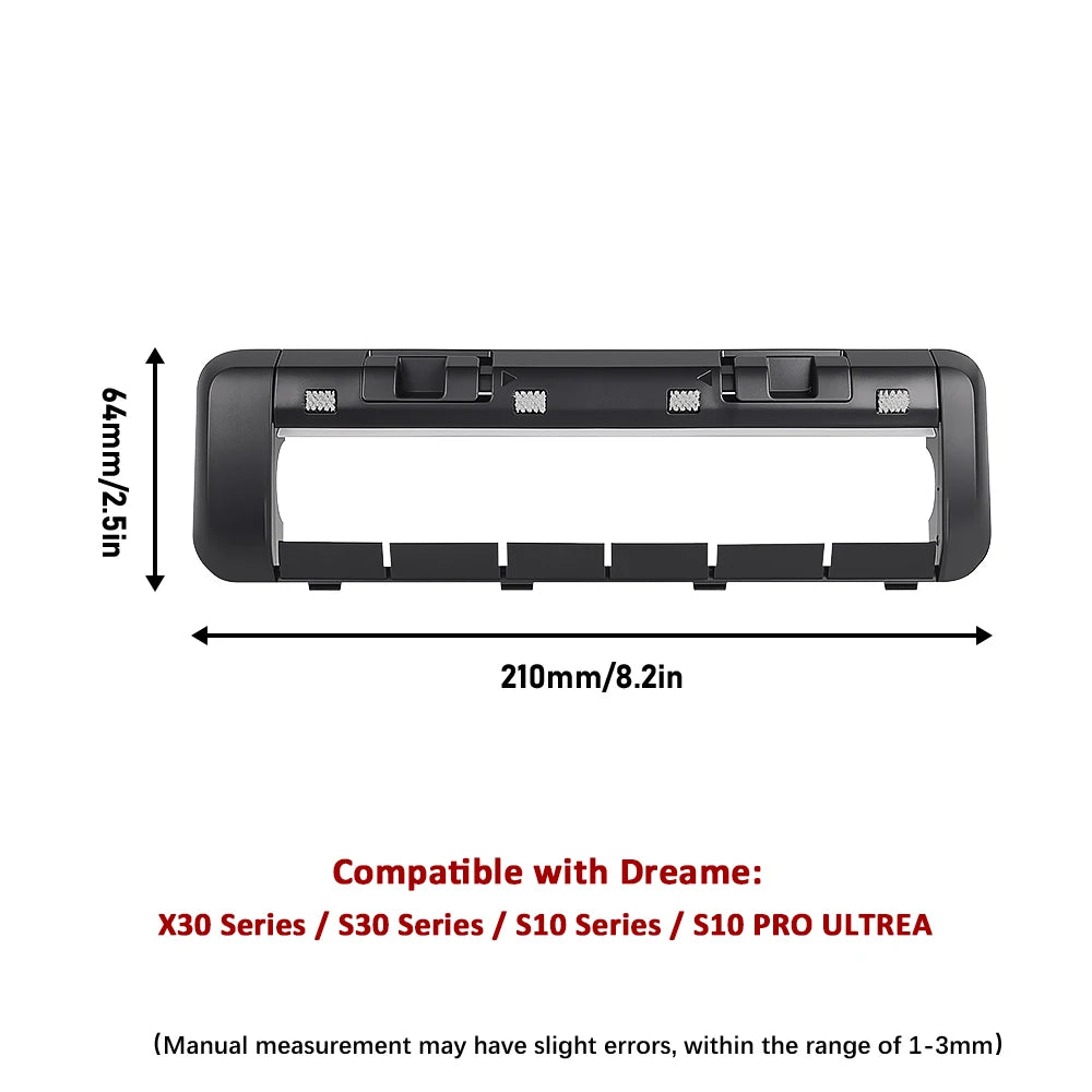 Main Rolling Brush Cover For Dreame X40 X40 Pro X40Ultra D20 Ultra S30 X30 X30 Ultra X30Pro Robot Vacuum Rubber Brush Cover Part Beauty World Shop