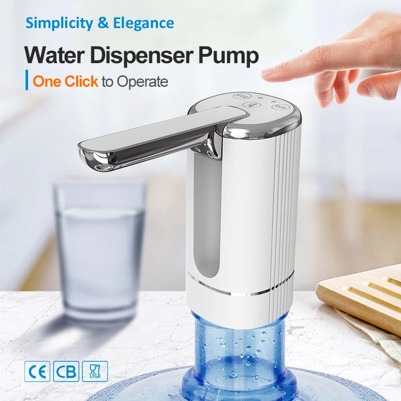 Portable Electric Foldable USB Rechargeable Water Bottle Pump Smart Water Dispenser Water Pumping Device Beauty World Shop