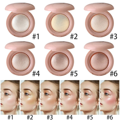 Long-lasting Waterproof Fine Shimmer Highlighter, Natural Glossy Effect, Brighten the Contour and Modify the Face Beauty World Shop