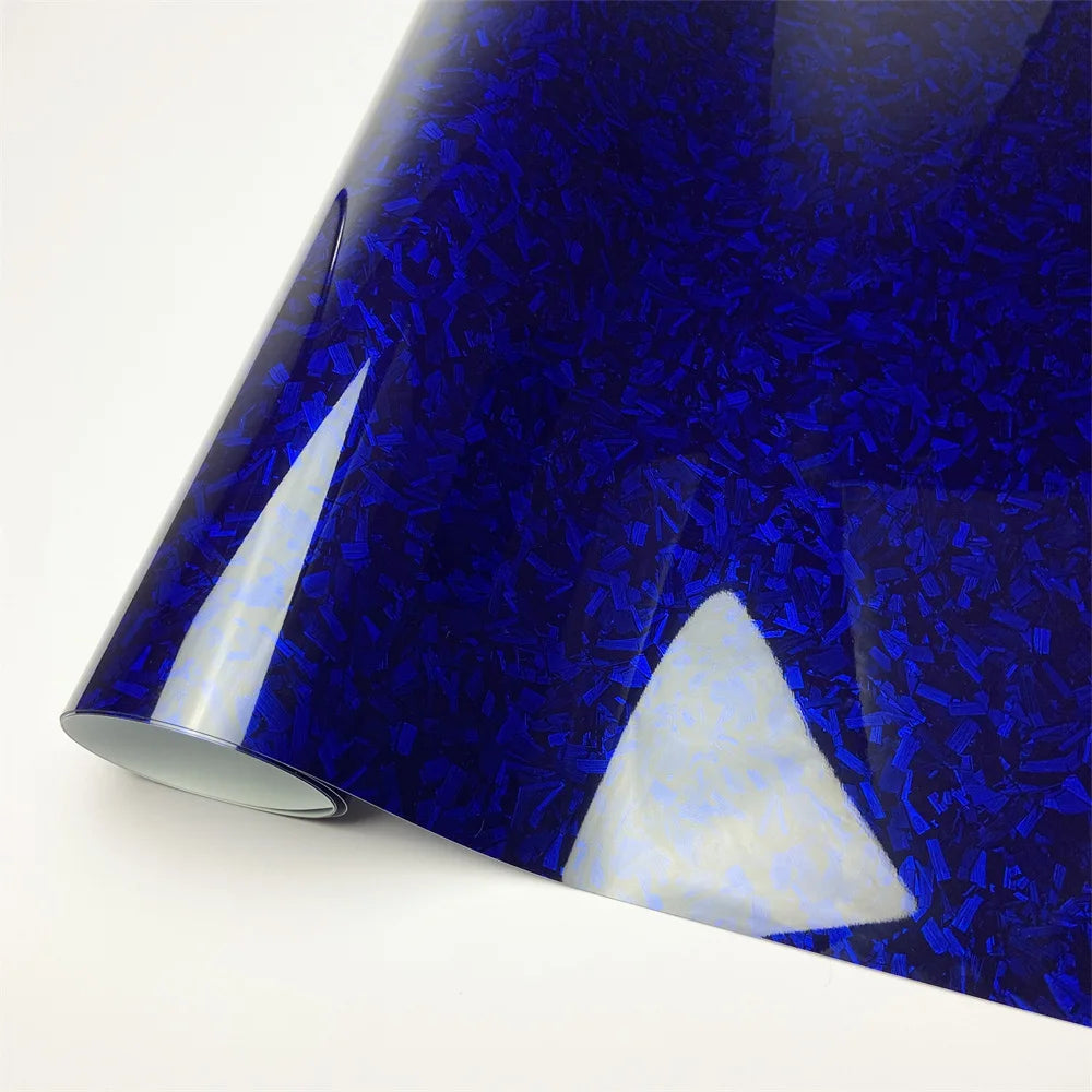 Glossy Laser Forged Carbon Fiber Vinyl Wrap Self Adhesive Car Sticker Waterproof Auto Glossy Vinyl Carbon Film for Car Decal Beauty World Shop