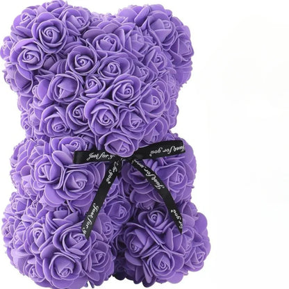 2025 New Artificial Flower Eternal Rose Teddy Bear for Mom Mother's Day Birthday Valentine's Day Anniversary Gifts & Decorations Beauty World Shop