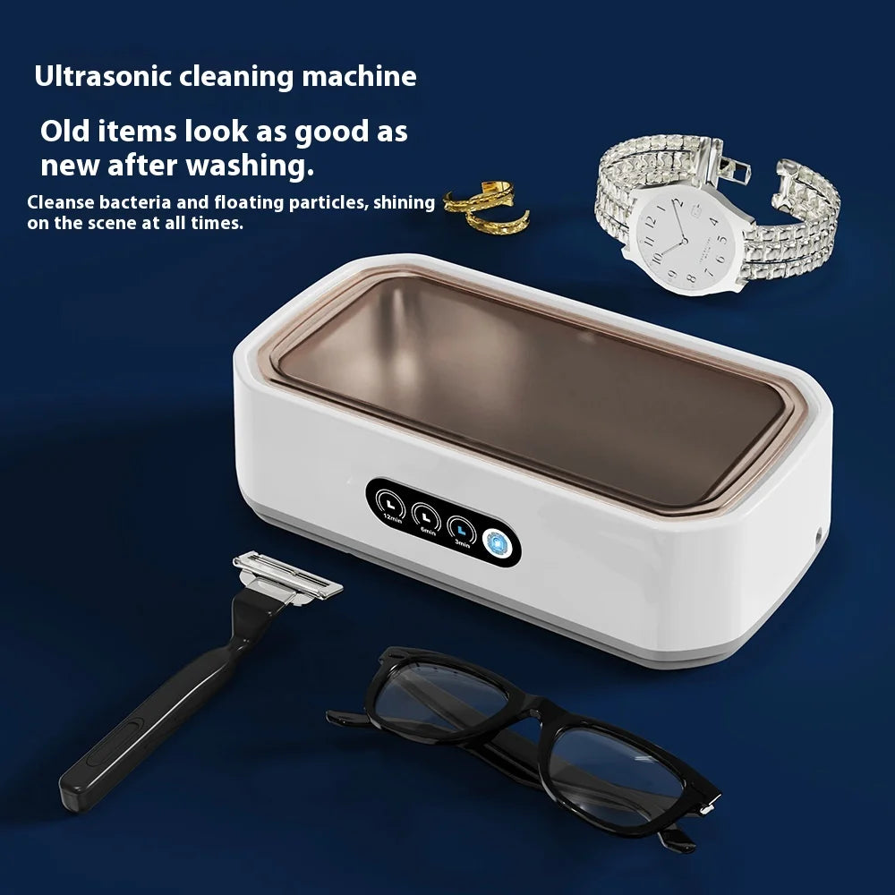Ultrasonic Cleaner Machine Eyeglass 650ml Mini High-frequency Vibration Cleaning For Glasses Jewelry Denture Pacifier Beauty World Shop