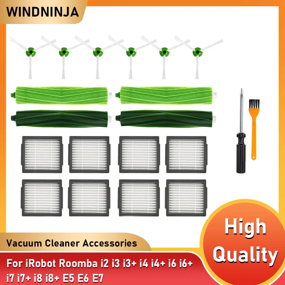 HEPA Filter Main Brush Side Brush For iRobot Roomba i2 i3 i3+ i4 i4+ i6 i6+ i7 i7+ i8 i8+ E5 E6 E7 Sweeping Robot Vacuum Parts Beauty World Shop
