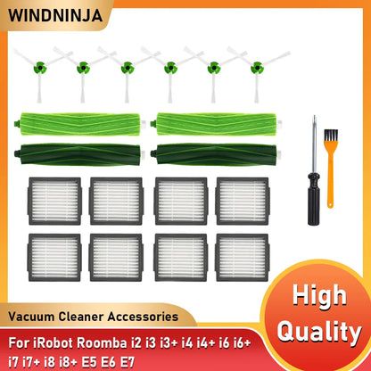 HEPA Filter Main Brush Side Brush For iRobot Roomba i2 i3 i3+ i4 i4+ i6 i6+ i7 i7+ i8 i8+ E5 E6 E7 Sweeping Robot Vacuum Parts Beauty World Shop