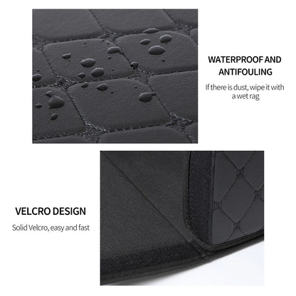 Car PU Leather Trunk Storage Box Portable Foldable Storage Car Multiuse Storage Car Trunk Bag Auto Storag Box Beauty World Shop